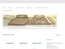 Tablet Screenshot of chefmancave.com